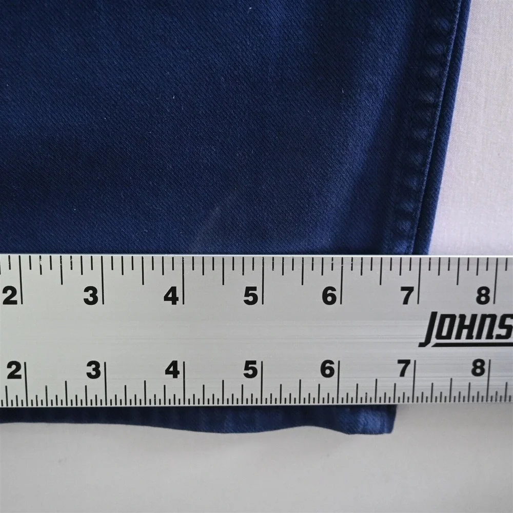 Banana Republic 34x32 Traveler Slim 5 Pocket Royal Blue Stretch Denim Mens Jeans